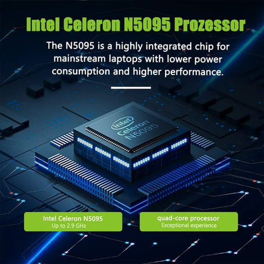 15.6 inch Laptop Computer, Intel Celeron Quad-Core, N5095,8GB RAM 512GB Rom